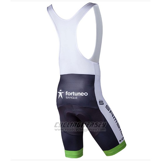 2018 Cycling Jersey Fortuneo Samsic White Short Sleeve and Bib Short